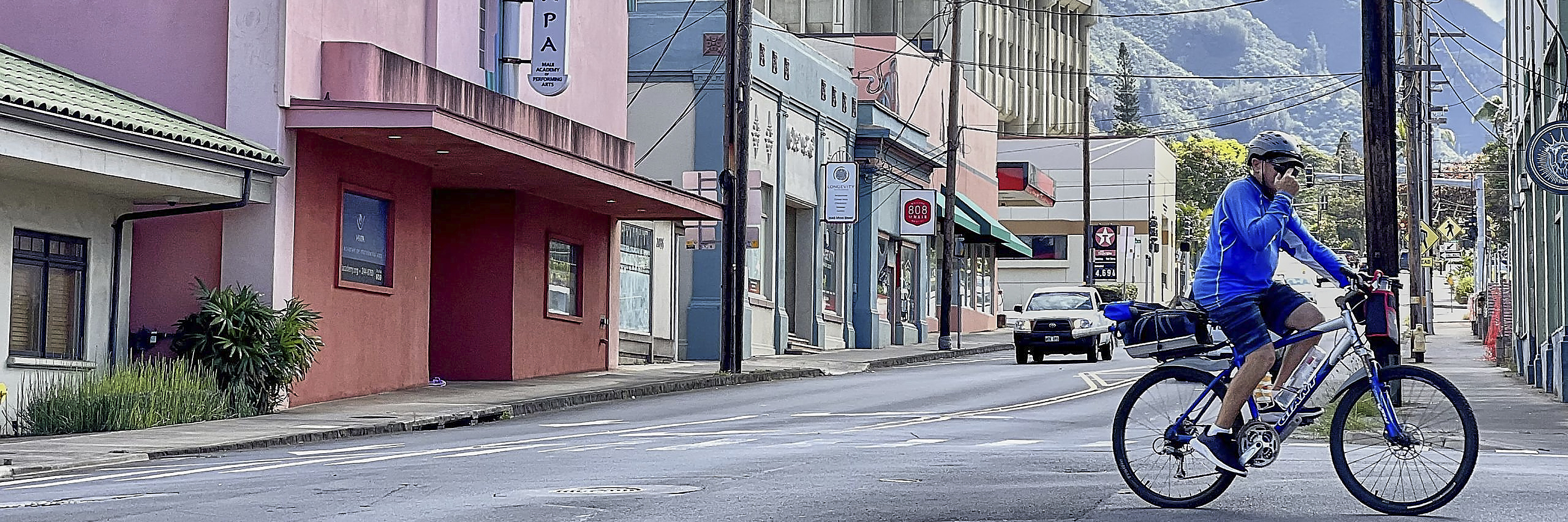 Street scene of Wailuku Maui